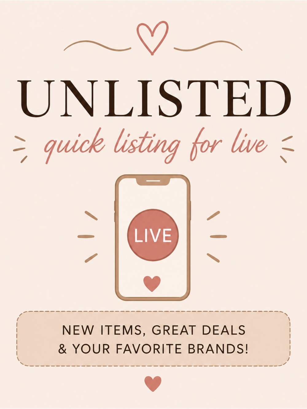 Unlisted Live Show Item - Final Sale